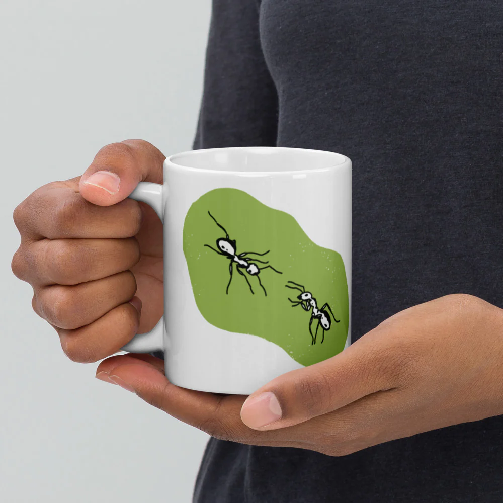 Two Ants Mug (White) - Image 2